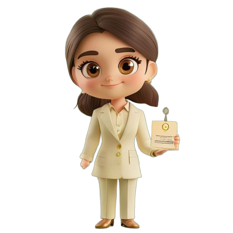 Mia, the VenueGuide.au concierge mascot — a chibi-style illustrated character with a friendly expression